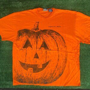 Vintage Y2K Halloween Pumpkin Shirt Spooky Big Print Tee